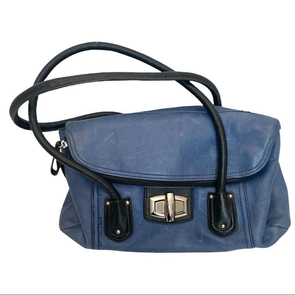 MAKOWSKY Blue Leather Hand Bag - Picture 1 of 5